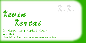 kevin kertai business card